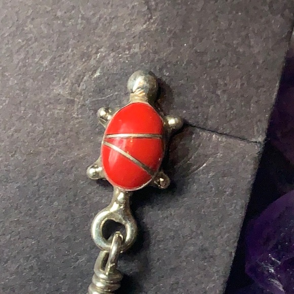 🚫RESERVED🚫Native silver/red coral earrings - Picture 7 of 14